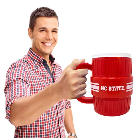 NORTH CAROLINA STATE WOLFPACK Water Cooler Mug Beer Coffee Cup Stein Tailgating Cover
