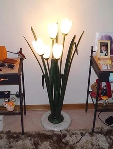 ERDLAMPE aus Schmiedeeisen. Sonderanfertigungen. 489 - Bild 1 von 6