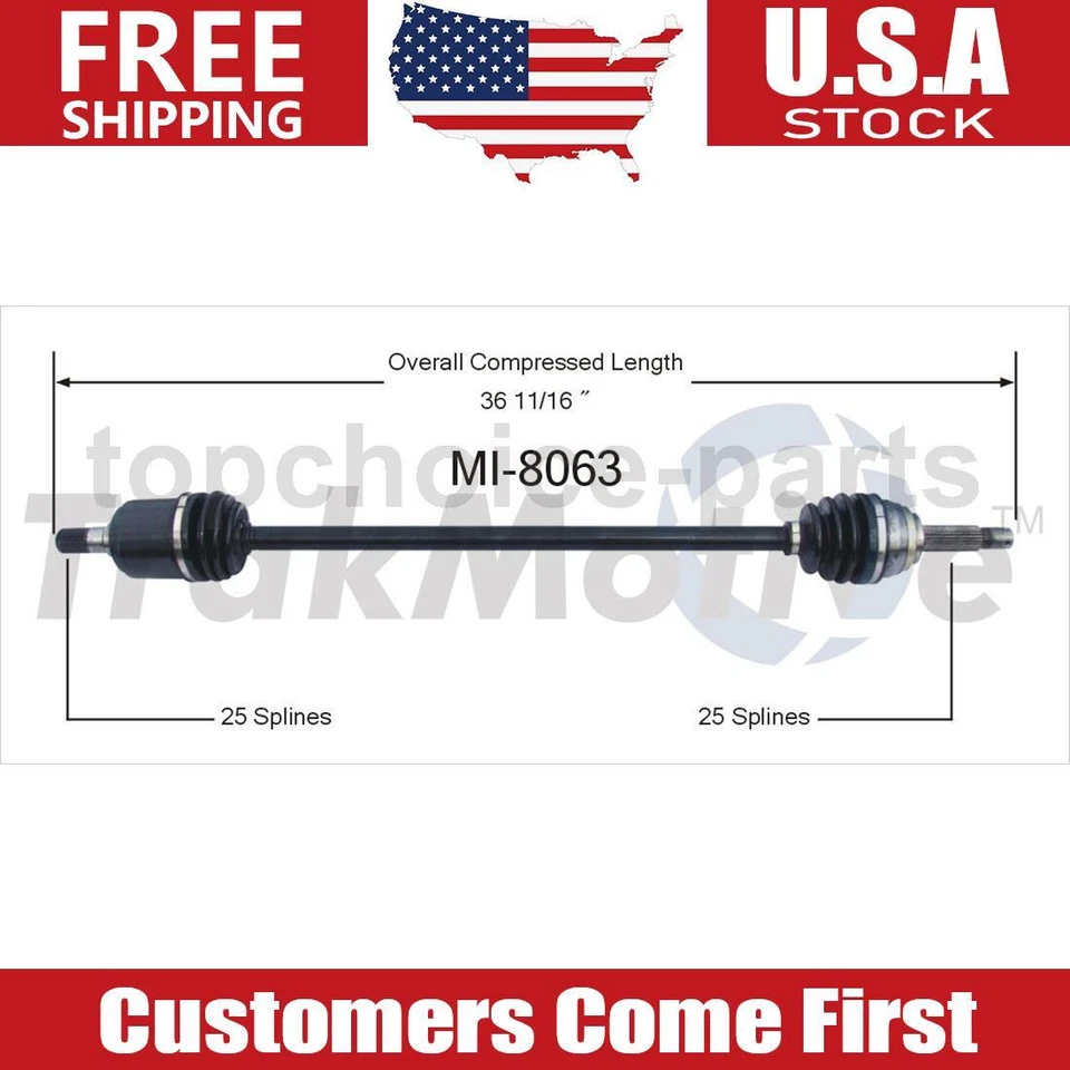 Оригинальный передний левый драйвер вал оси CV для Plymouth Colt 2,0 л полный привод 1985-1988 1991 - Изображение 1 из 1