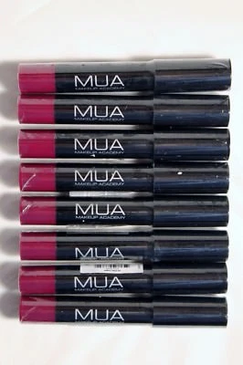 Lote de 8 lápices de colores de labios MUA Makeup Academy #352 malva Foto 1 de 2