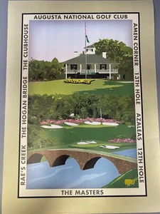 Poster Tom Watson 2008 Masters firmato JDSA COA spedizione gratuita - Foto 1 di 3