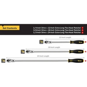 Titan 11303 extra langer Ratschensatz 3-teiliges Set - Bild 1 von 3