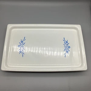 Corning Ware Blue Cornflower Broil Bake Serving Tray P-35-B 16”x 10.25” No Cord - Picture 1 of 5