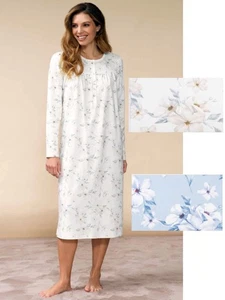 Camicia da notte donna in jersey di caldo cotone Linclalor 92893 - Picture 1 of 1