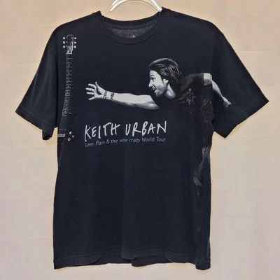 Camiseta Keith Urban Carnival Ride Tour 2007 Negra Doble Cara Gráfica Adulto M Foto 1 de 4