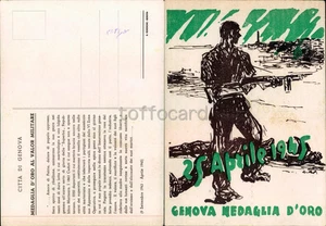 GENOVA CITTA' MEDAGLIA D'ORO DELLA RESISTENZA-25 APRILE 1945-D17-131 - Imagen 1 de 1