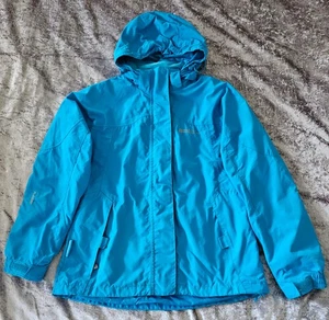Mountain Warehouse ISODRY Jacke Damen Größe 10 blau wasserdicht atmungsaktiv (C7) - Bild 1 von 8