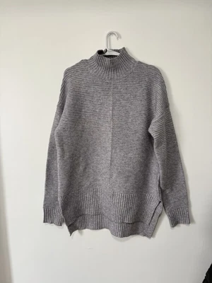 Suéter Sweet Romeo Cuello Simulado Mujer XS Extra Pequeño Gris Acanalado Tejido Pullover Foto 1 de 4