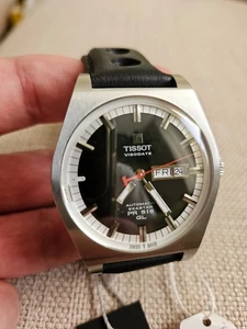 NOS Tissot Heritage PR 516 T071.430.16.051.00 Auto Men Black Dial Watch Leather - Picture 1 of 7