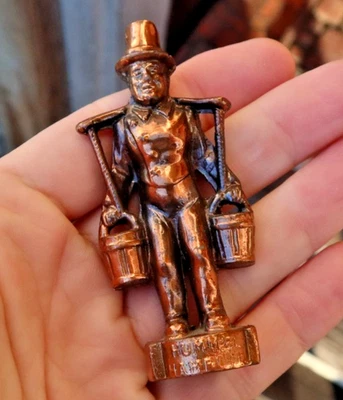 Vintage 3" Metal Hummel Mors Buckets Figurine Hamburg German Souvenir Building - Image 1 of 4