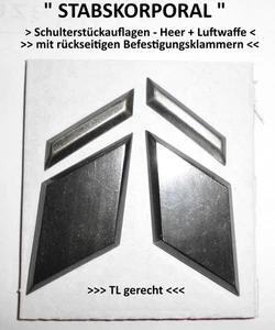 " STABSKORPORAL "  4 Stück SST Auflagen Bundeswehr/Heer/Luftwaffe - Bild 1 von 2