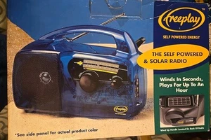Freeplay FPR2SC - Gray Self Powered Energy AM/FM Radio Solar & Crank Solar NEW - Picture 1 of 6