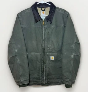CARHARTT Jacket WC061 Green Women’s L Sherpa Lined Sandstone Ridge Coat Detroit - Picture 1 of 19
