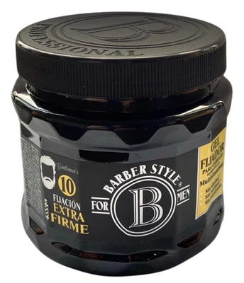 BARBER STYLE MEN HAIR STYLING Gel No Alcohol Strong Hold No Flake  15oz - Image 1 of 2