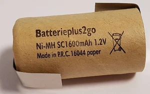 Akku Einzelzelle Sub C 1600 mAh 1.2 V mit Z Lötfahne PP Werkzeugakku Ersatzakku - Bild 1 von 1