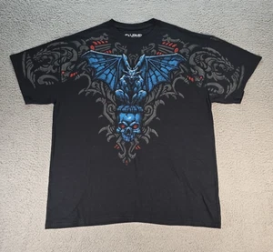 GARGOYLE SKULLS DARK FANTASY MEDIEVAL GOTHIC 2 SIDED T TEE SHIRT XL - Picture 1 of 7