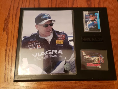 Mark Martin #6 Nascar Plaque Cover