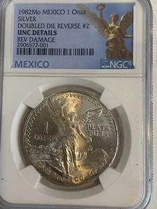1982 MEXICO SILVER LIBERTAD DDR 1 ONZA .999 FS NGC UNC Details Toner⭐️📈 - Picture 1 of 6
