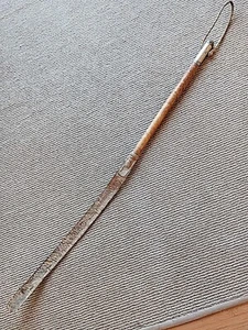 Antike argentinische Gaucho-Peitsche aus echtem Silber im Griff - Rebenque - - Bild 1 von 9