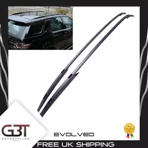 FOR LAND ROVER DISCOVERY SPORT ROOF RAILS BLACK (2014+) PANORAMIC RAILS OE STYLE - Picture 1 of 12