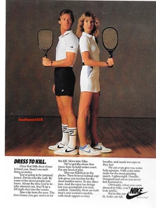 1979 Nike Killshot Court Shoe & Apparel 'Dressed To Kill' Classic Reprint Ad - Picture 1 of 1