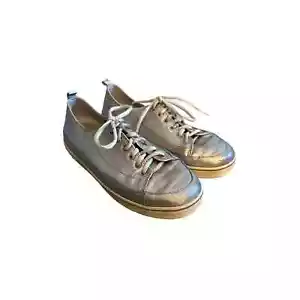 Damen 7 FitFlop 114-054 SuperTone Turnschuhe Schnürschuhe Zinn Silber Leder - Bild 1 von 7