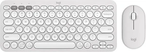 Logitech Pebble 2 Combo Wireless Bluetooth Keyboard/Mouse Bundle - Tonal White - Picture 1 of 12