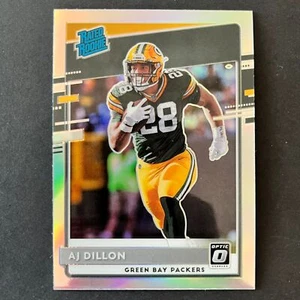 2020 Donruss Optic Rated Rookie Holo #174 AJ Dillon Green Bay Packers - Picture 1 of 2