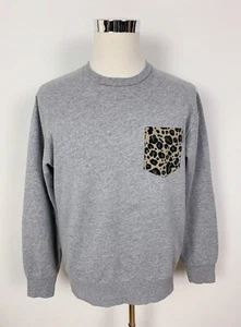 Carhartt Eaton Pocket Sweat Mens Cotton Grey Crewneck Jumper Size M - Picture 1 of 9