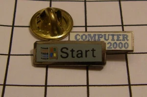 MICROSOFT START COMPUTER 2000 vintage pin badge - Bild 1 von 2