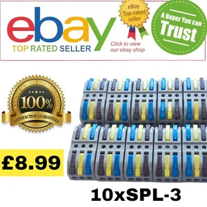 10 X Wago Type Electrical Terminal Block Connectors (240v- 12v)  (CE) RoHS - Bild 1 von 7