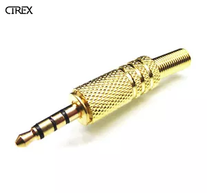 3.5mm 4 Pole Stereo Audio Male Jack Plug Connector Solder Part For Headphone - Picture 1 of 2