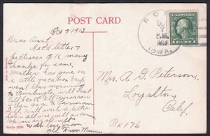 Rome, Iowa - Henry Co. DPO (1839-1958) - 1913 PPC - Picture 1 of 2
