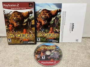 RARE Sony Playstation 2 PS2 Cabela's Dangerous Hunts Complete CIB w/ Reg Card! - Picture 1 of 7