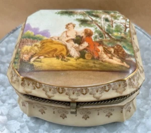 Portagioie porcellana cinese vintage Ardalt Lenwile dipinto a mano = - Foto 1 di 9