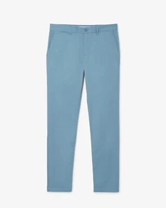 Pantalones chinos Lacoste ajustados de algodón elástico azul para hombre 50/32 HH3463 - Imagen 1 de 7