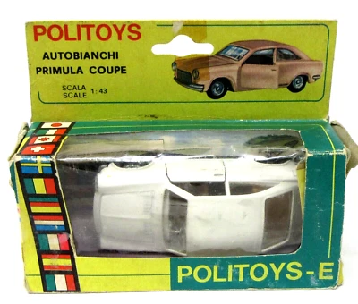 Politoys-Export 548 AUTOBIANCHI PRIMULA COUPE white 1:43 diecast boxed ITALY tr1 - Image 1 of 4