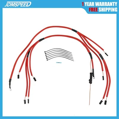 Turbo Diesel Glow Plug Harness Kit Red For Chevrolet Gmc 6.5L 6.5 - Image 1 of 4