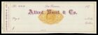 U.S. REVENUE SCOTT RN F1. 1870S BANK CHECK ALFRED BOREL & CO. SAN FRANCISCO CA