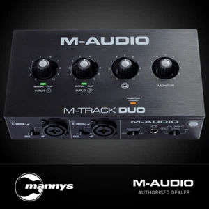 M-Audio M-Track Duo 2-Channel Audio Interface w/ 2 XLR and 1/4-inch Combo Inputs - Picture 1 of 4
