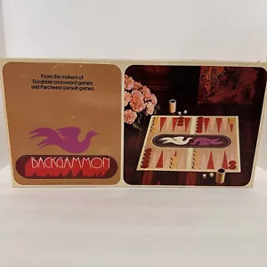Vintage 1975 • Selchow & Righter • Backgammon Set • Wooden Pieces • Complete Set - Picture 1 of 7