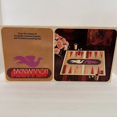 Vintage 1975 • Selchow & Righter • Backgammon Set • Wooden Pieces • Complete Set - Image 1 of 4
