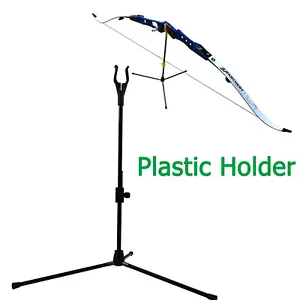 YLSIO Archery Bow Stand RecurveBow Holder for Hunting Shooting Outdoor Sport BK - Picture 1 of 6