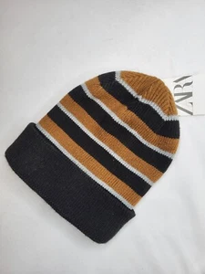 Zara Kids MULTICOLOR Knit Hat STRIPED SIZE L 6964A - Picture 1 of 12