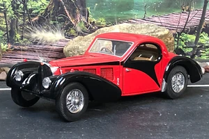 1:24 Diecast Franklin Mint RED 1936 BUGATTI ATALANTE TYPE 57 SC No Box - Picture 1 of 24