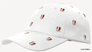 Tommy Hilfiger Logo BaseBall Cap Ball Hat Military NWT One Size Crest white - Picture 1 of 3