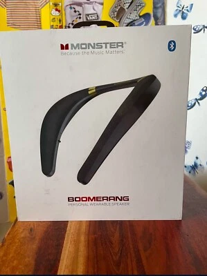 Monster Boomerang Neckband Bluetooth Wireless Speaker IPX7 Waterproof - Image 1 of 4