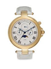 SAKS FIFTH AVENUE Women's Goldtone, Stainless Steel/Patent Leather Strap Watch