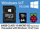 Windows 10 Iot Core For Raspberry Pi 2 & 3 Preloaded Class 10 Micro Sd
