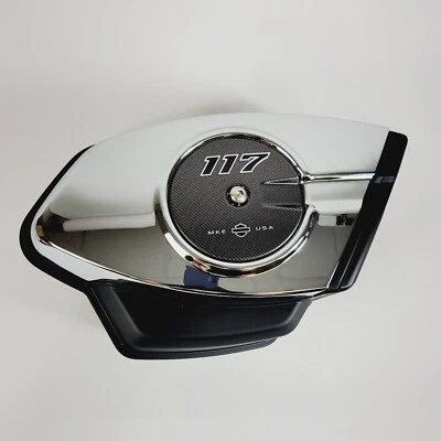 Harley Davidson 2024 Street Road Glide cromo filtro de aire carcasa OEM Foto 1 de 4